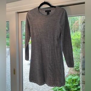 Tahari gray sweater dress